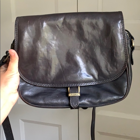 Delmar Navy Leather Purse - Picture 2 of 3